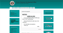 Desktop Screenshot of hrdo.upm.edu.ph