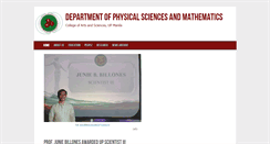 Desktop Screenshot of dpsm.cas.upm.edu.ph