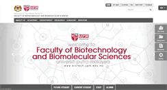 Desktop Screenshot of biotech.upm.edu.my
