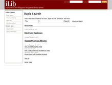 Tablet Screenshot of ilib.upm.edu.ph