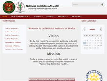 Tablet Screenshot of nih.upm.edu.ph