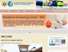 Tablet Screenshot of ihg.upm.edu.ph